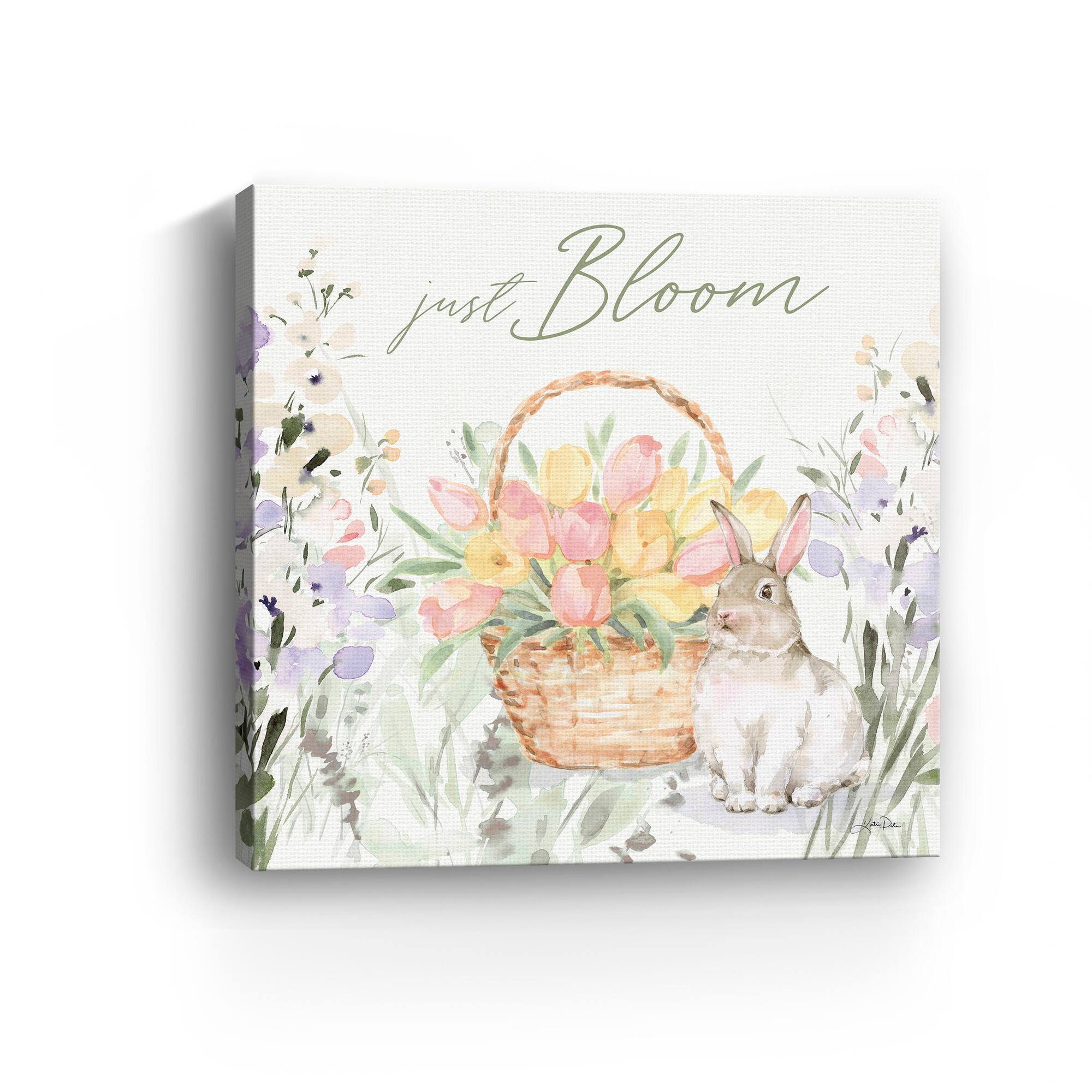 Lumaprints Blooming Bunnies V Canvas Giclée Art
